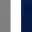 navy, white and gray